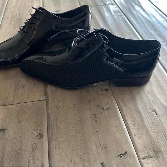M2 black Lace up oxfords new sz 40 Morvati - Picture 3 of 8